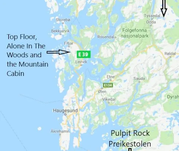 Topfloor Separate Entranc View Stord 公寓